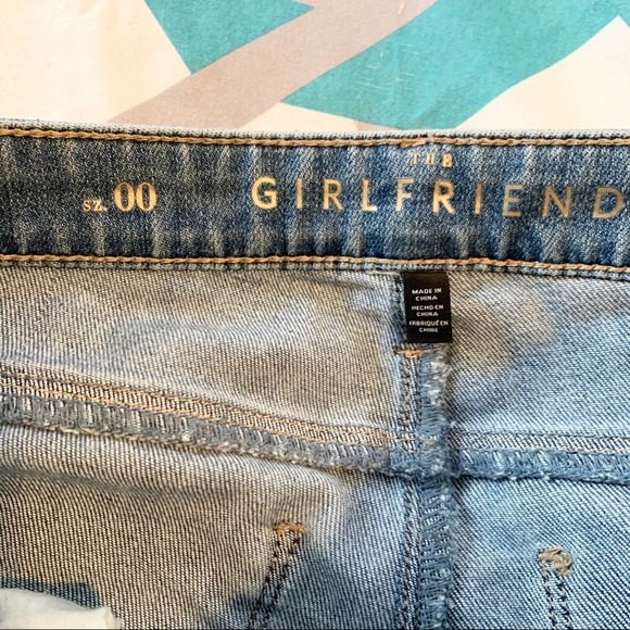 WHBM Destructed Girlfriend Jeans with Chains - Picture 10 of 12